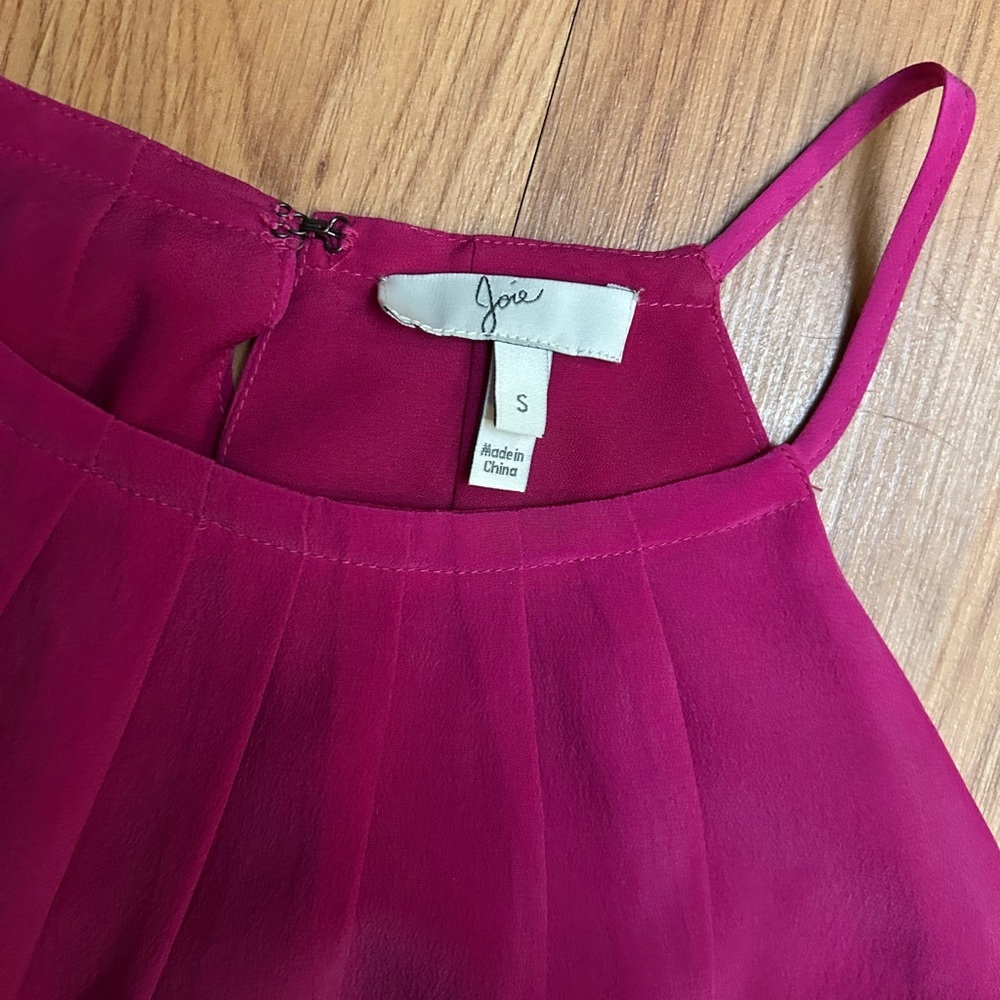 Joie Pink Silk Shift Halter Dress- Raspberry Size S - Picture 2 of 5
